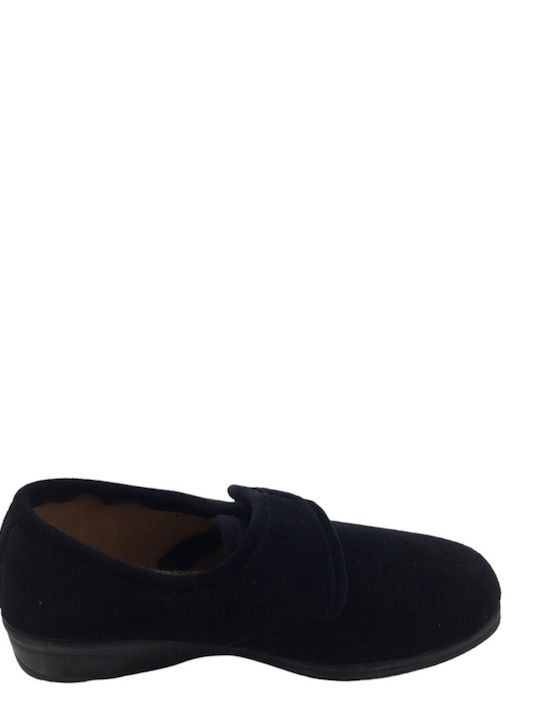 Slippers women's closed winter slippers Javer 1300-Black