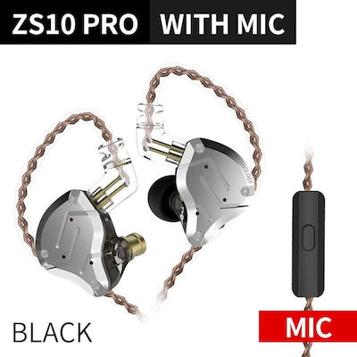 KZ Kopfhörer Earbuds ZS10 Pro With Microphone Silber