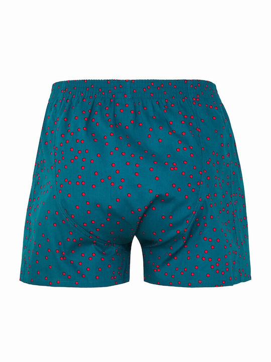 LOUSY LIVIN BOXERSHORTS DOTS TEAL Lousy Livin teal green LUUWDOT