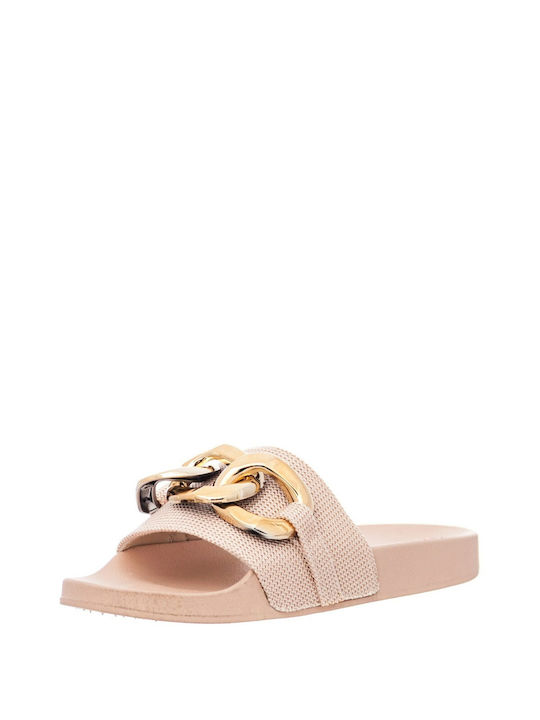 Keys Women's Flat Sandals in Pink Color