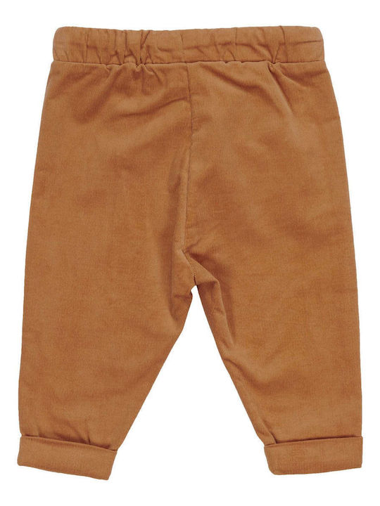 Little Dutch Pantaloni copii din catifea Maro