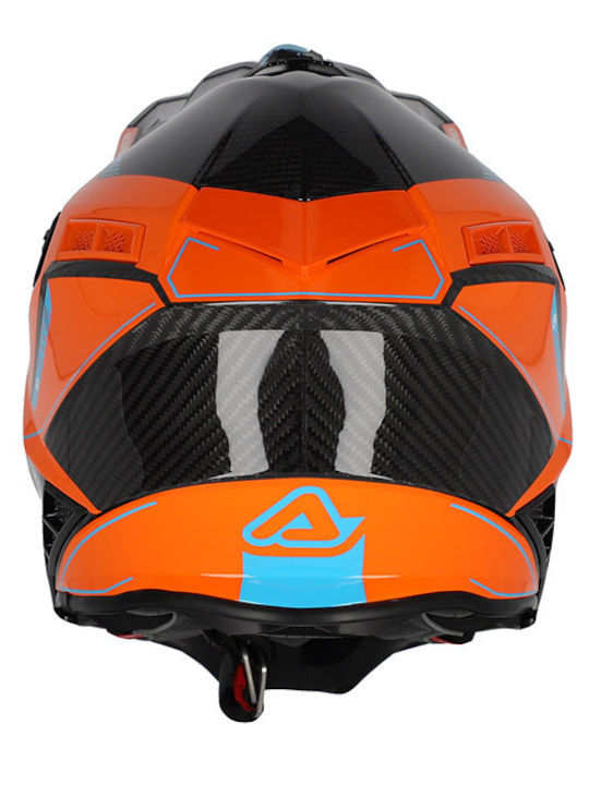 Acerbis Steel Carbon Black/Orange Motorcycle Helmet Motocross ECE 22.06 1000gr