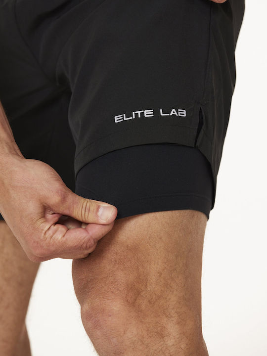 Elite Lab 2-in-1 laufen leichte Shorts 5" - 1001 Schwarz