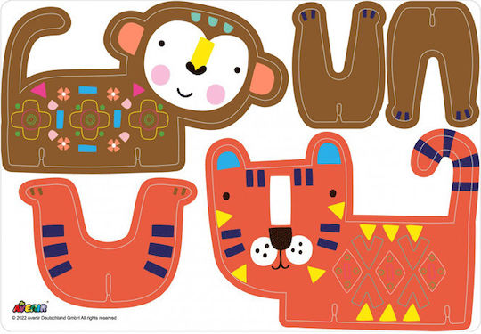 Avenir Αυτοκόλλητα Stick'N'Play - Safari Animals για Παιδιά 3+ Ετών