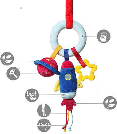 Babyono Jucărie Suspendată Auto Cu Teether Spațiu