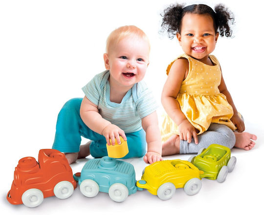 Baby Clementoni Bausteine Baby Train Sensory für 6+ Monate 12Stück