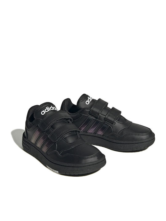 Hoops Hoops 3.0 CF C Kids Sports Shoes Basketball with Hoop & Loop Closure Core Black