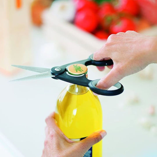 Fiskars Foarfecă de bucătărie din oțel inoxidabil 22cm Negru Fiskars Foarfecă de bucătărie din oțel inoxidabil 22cm Negru