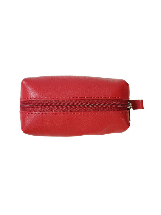 Lavor Small Leather Women's Wallet Coins Red