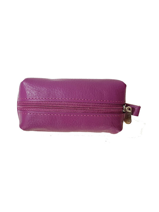 Lavor Small Leather Women's Wallet Coins Purple