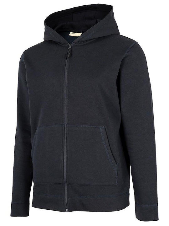 Outhorn Men's Sweatshirt Jacket with Hood and Pockets Navy Blue