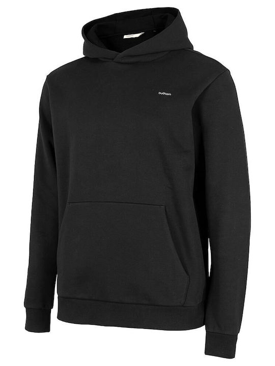 Outhorn Herren Sweatshirt mit Kapuze und Taschen Schwarz