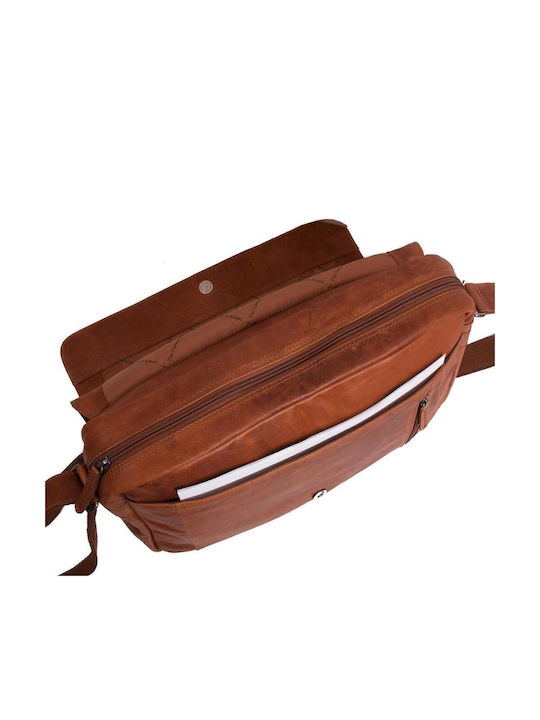Leather Men's Bag Messenger Tabac Brown
