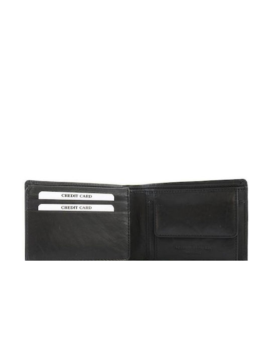 Kappa Bags Men's Leather Wallet Black