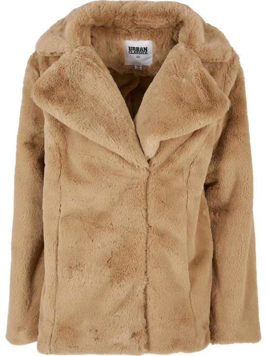 Κοντή Γυναικεία Γούνα Dark Beige