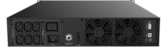 AEC IST3-J 3kVA UPS On-Line 3000W με 7 IEC Πρίζες