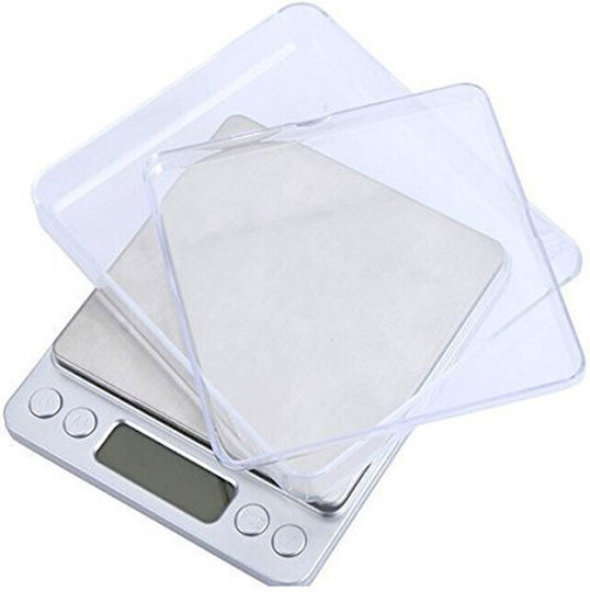 12032-006000PRO-007DIG Ψηφιακή Ζυγαριά Κουζίνας έως 0.5kg Ασημί