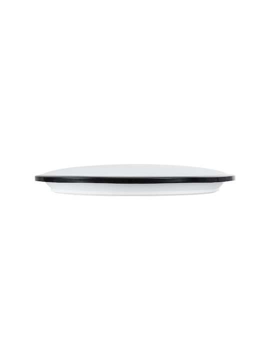 GloboStar Tuffin Deckenleuchte Montieren Badezimmer 48cm Schwarz mit Integrierter LED