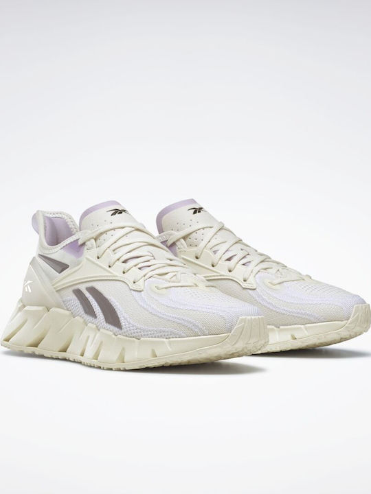 Reebok Zig Kinetica 3 Damen Sportschuhe Laufen Chalk / Taupe / Purple Oasis