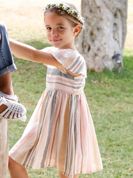 Rochie pentru Copii Mâneca scurta In text: In Romanian: In Cu dungi Multicolor