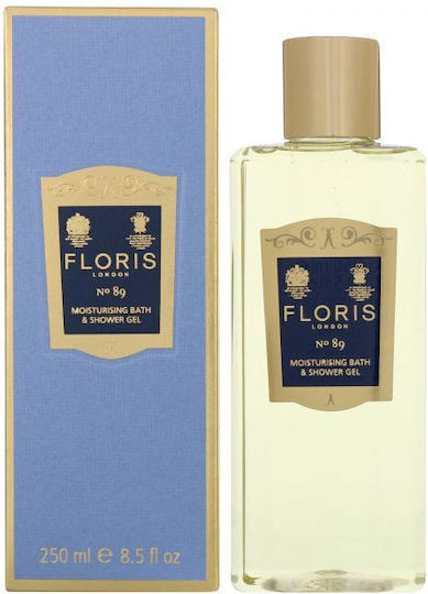 Floris London No 89 Moisturising Bubble Bath Toning Shower Gel with Citrus Fruits Scent for Men 250ml