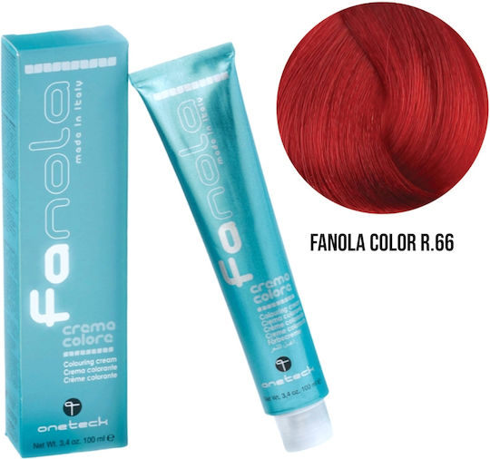 Fanola Haarfärbemittel Farbcreme Toner R.66 Rotes Booster 100ml