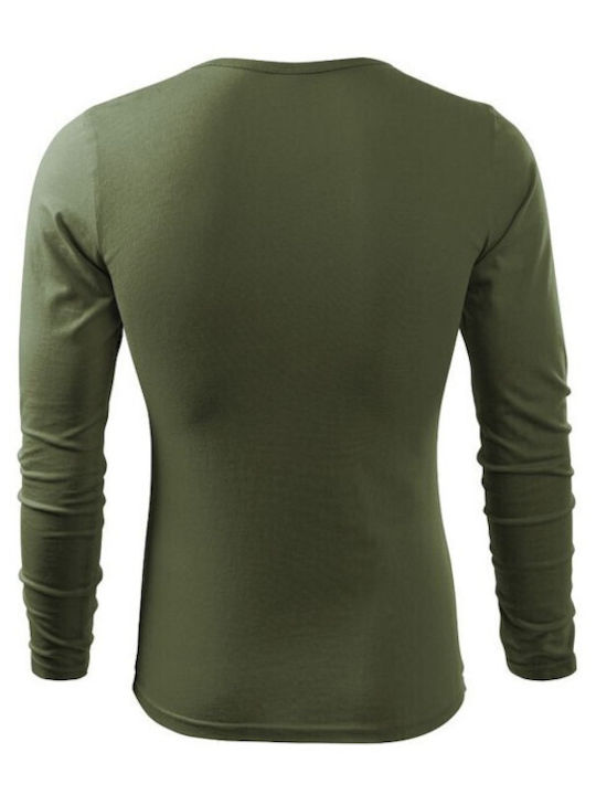 Malfini Men's Long Sleeve Blouse Green