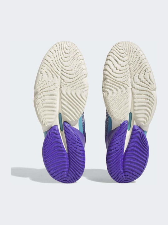 D.O.N. Issue 4 inalti Pantofi de baschet Purpuriu Rush / Off White / Clear Aqua