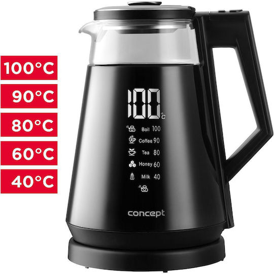 Concept RK4170 Βραστήρας 1.7lt 1700W Μαύρος