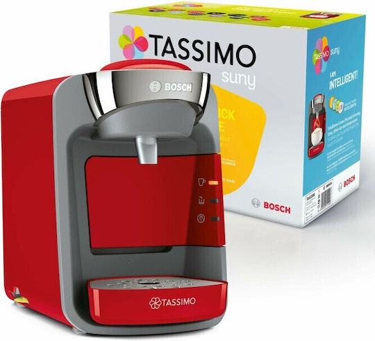 Bosch Suny Kapsel-Kaffeemaschine Tassimo Druck 3.3bar Rot