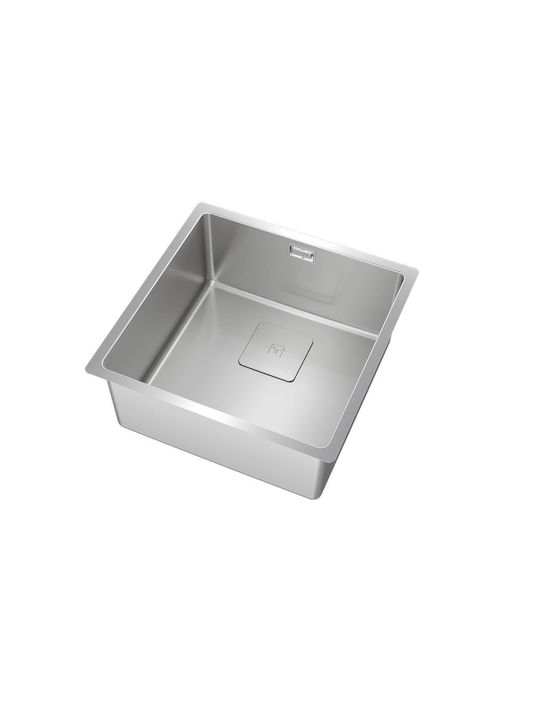 Teka FlexLinea RS15 40.40 Υποκαθήμενος Νεροχύτης Inox Σατινέ Μ44xΠ44cm Ασημί