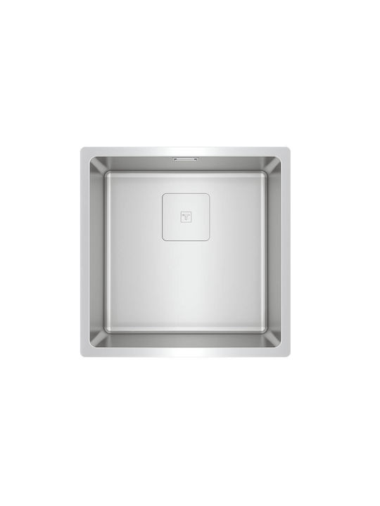 Teka FlexLinea RS15 40.40 Υποκαθήμενος Νεροχύτης Inox Σατινέ Μ44xΠ44cm Ασημί