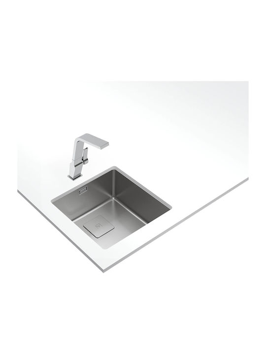 Teka FlexLinea RS15 40.40 Υποκαθήμενος Νεροχύτης Inox Σατινέ Μ44xΠ44cm Ασημί