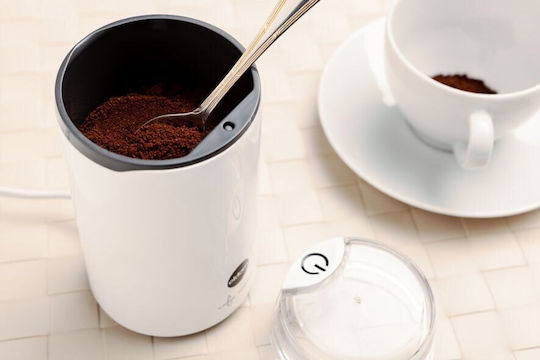 Eldom Electric Coffee Grinder 200W for 40gr Beans White