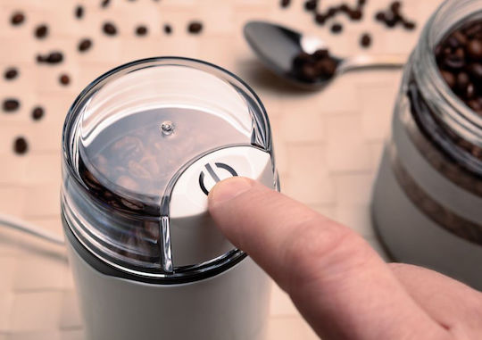 Eldom Electric Coffee Grinder 200W for 40gr Beans White