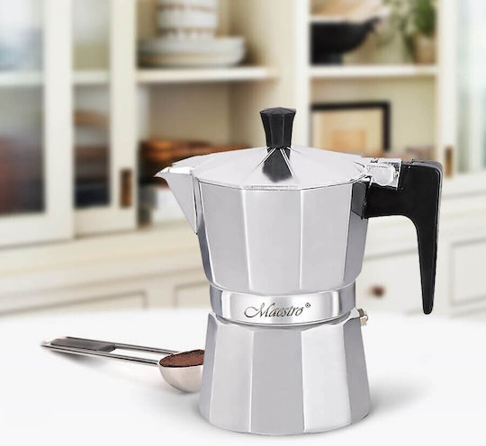 Maestro MR-1666 Μπρίκι Espresso 3cups Ασημί