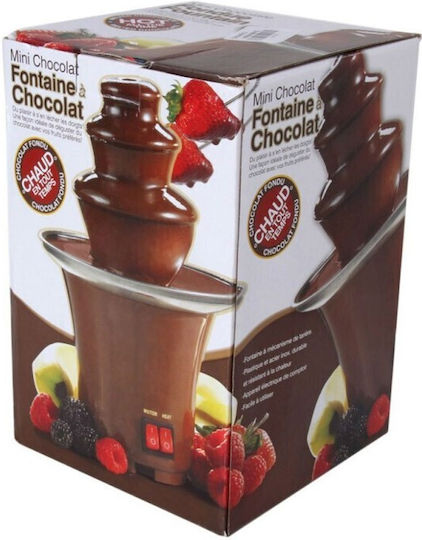 Brown Chocolate Fountain with 3 Flats 03009 65W 14.5x14.5x22cm