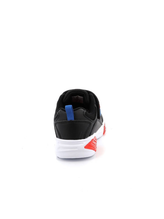 Wave B Παιδικά Sneakers με Σκρατς & Φωτάκια Μαύρα S32778-KK001