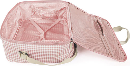 Walking Mum Τσанта-Смяна на Пелени I Love Vichy Розов 49x17x37см.