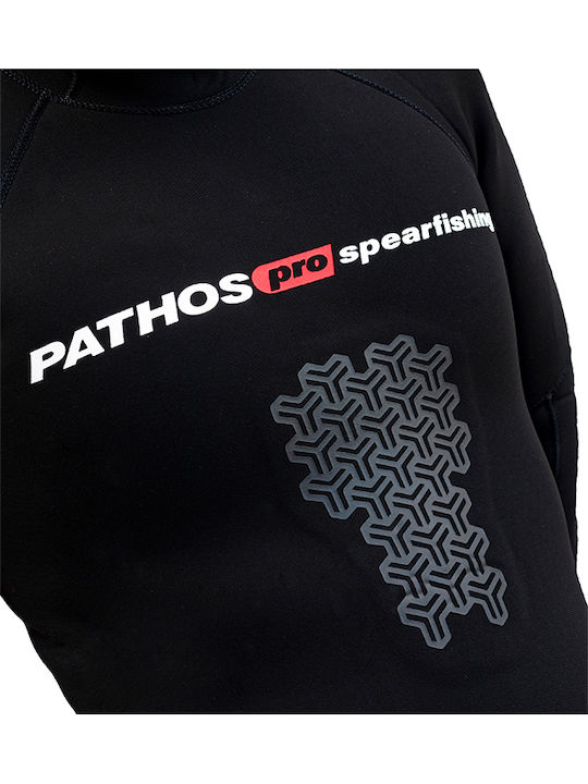 Pathos Onyx Diving Jacket Shaved with Chest Pad for Spearfishing Black 7mm