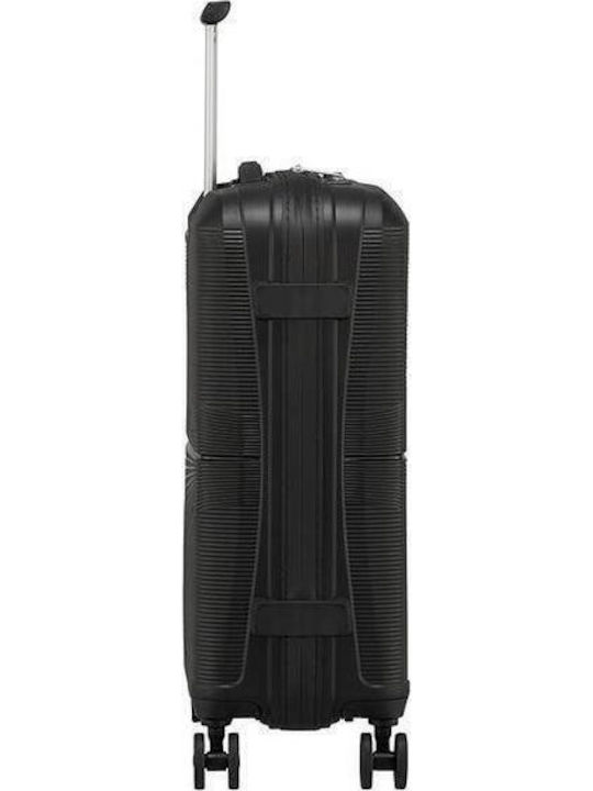 American Tourister Airconic Cabin Hard Suitcase Black with 4 Wheels Height 55cm