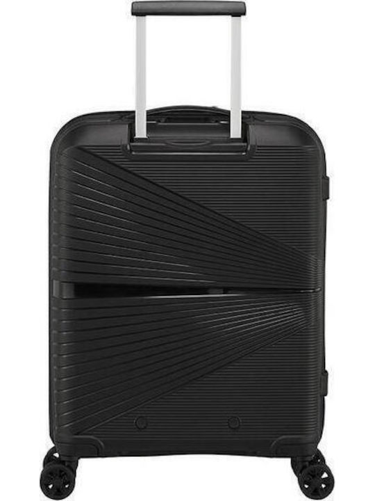 American Tourister Airconic Cabin Hard Suitcase Black with 4 Wheels Height 55cm