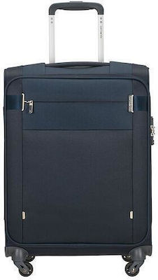 Samsonite Citybeat Spinner Cabin Travel Suitcase Fabric Blue with 4 Wheels Height 55cm.