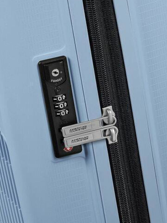 American Tourister Aerostep Βαλίτσα Ταξιδίου Καμπίνας Σκληρή Γκρι με 4 Ρόδες Ύψους 55εκ.