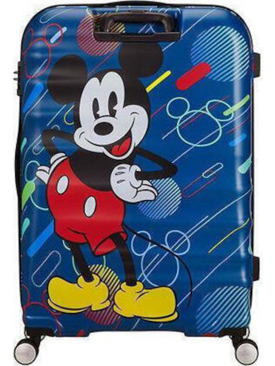 American Tourister Mickey Future Pop Παιδική Μεγάλη Βαλίτσα Ταξιδίου Σκληρή Πολύχρωμη με 4 Ρόδες Ύψους 77εκ.