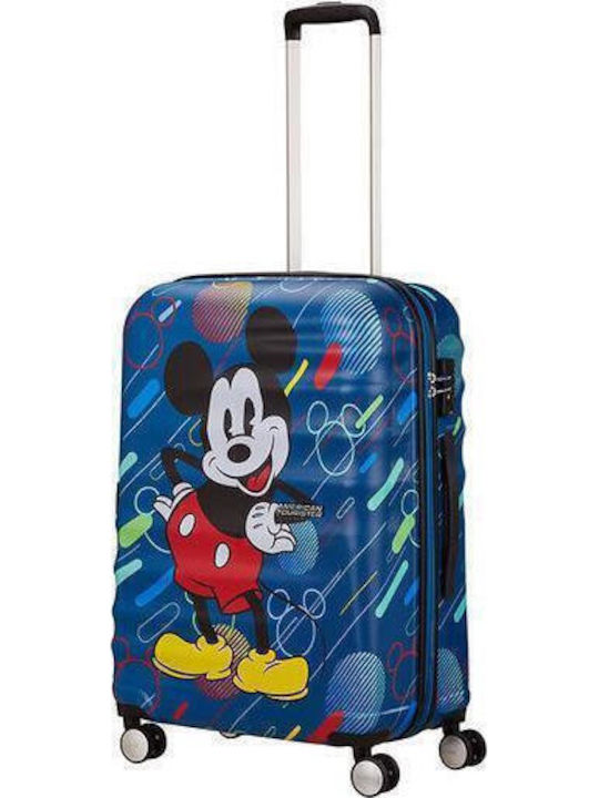 American Tourister Mickey Future Pop Παιδική Μεσαία Βαλίτσα Ταξιδίου Σκληρή Πολύχρωμη με 4 Ρόδες Ύψους 67εκ.