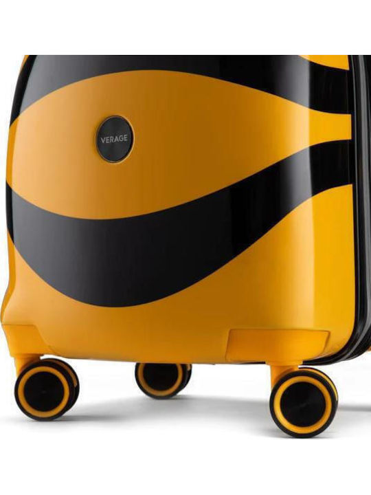 Verage Little Bee Valiză De Călătorie Pentru Copii De Cabină Tough Portocalie Cu 4 Roți Înălțime 46 Cm