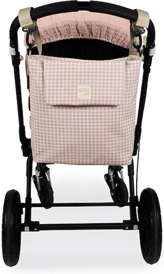 Walking Mum Shoulder/Hand Diaper Bag I Love Vichy Pink 41x12x34cm.