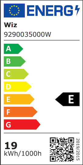 WiZ Smart Λάμπα LED 18.5W για Ντουί E27 και Σχήμα A80 RGB 2452lm