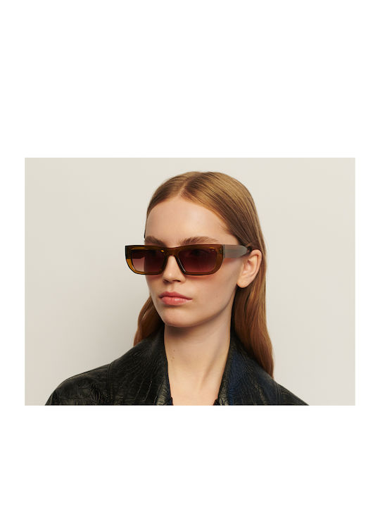 A.Kjaerbede Fame Unisex Sunglasses with Plastic Frame Smoke Transparent KL2206-007